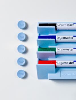 LEGAMASTER magnet 20 mm Soft Blue 10pcs (7-181139)