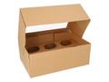 PAPSTAR Kakeeske muffins 27x17x10cm m/vindu (25)