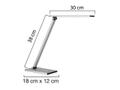 UNILUX Lampa UNILUX TERRA LED metal grå