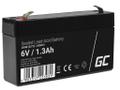 Green Cell 6V 1.3Ah VRLA Battery - Maintenance-Free for Alarms & Toys