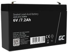 Green Cell 6V 7.2Ah AGM VRLA Battery for Alarms, Cash Registers & Toys