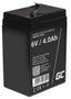 Green Cell 6V 4Ah VRLA Battery for Alarms, Cash Registers & Toys
