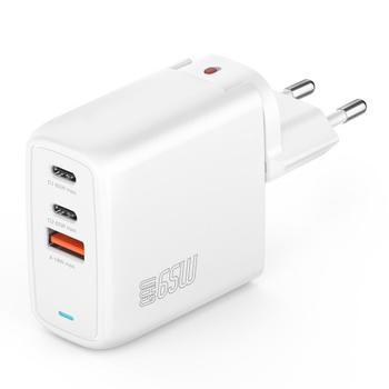 4smarts Charger GaN Flex 65W 2 USB-C+1 USB-A white (544065)