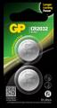 GP Lithium Cell Battery CR2032, 3V, 2-pack
