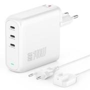 4smarts Charger GaN Flex Pro 140W 3 USB-C white
