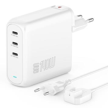 4smarts Charger GaN Flex Pro 140W 3 USB-C white (544140)