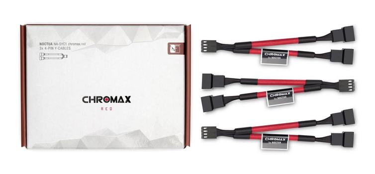 NOCTUA NA-SYC1 chromax.red Y-Splitterkabelset for Fan (NA-SYC1.red)