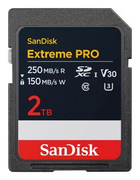SanDisk Extreme Pro 2TB SD-kort Video Class V30 / UHS-I U3 (SDSDXXD-2T00-GN4IN)