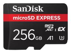 SanDisk microSD Express Card 256GB 880MBps/650MBps, støtter Nintendo Switch 2, PCIe NVMe, U3, UHS-I, A1