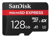 SanDisk microSD Express Card 128GB 880MBps/480MBps, støtter Nintendo Switch 2, PCIe NVMe, U3, UHS-I, A1