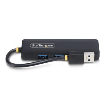 STARTECH 4-Port USB-A Hub 5Gbps Bus Powered Small Travel Mini Hub Multi-Port USB 3.0 Splitter Portable USB Hub (H5A4A-USB-HUB)