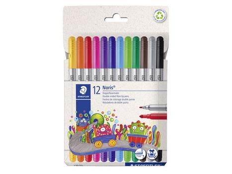 STAEDTLER Filtpenn Noris Club Duo assortert (12) (320 C12)