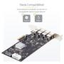 STARTECH 4-PORT USB-A PCIE CARD 5GBPS - 4X USB CONTROLLERS PCI EXPRESS C CTLR (P5Q4A-USB-CARD)