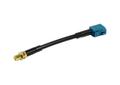 ALLNET Antennen-Kabel LMR-195 SMA(F) <> Fakra (F) WaterBlue (Keycode Z) 10cm
