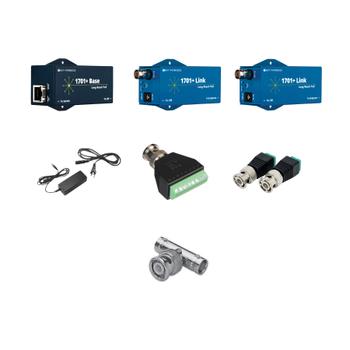 PHYBRIDGE Switch PoE over Coax + Single Pair 1701+ Kit4H (NV-EC1701PLS-K4H)