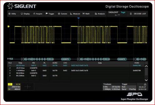 SIGLENT SDS-5000X-Flexray Dekodier Lizenz (SDS-5000X-Flexray)
