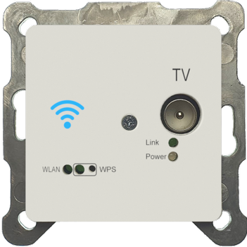 ALLNET Point-to-Point Coax 8 Port Master Chassis/ Amplifier EOC 200 zbh. EOC G.hn WIFI flush-mounted box/ pass-through box ALL-GHN108S-200-UP socket (ALL-GHN108S-200-WIFI)