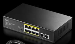 CUDY FS1010P network switch Fast Ethernet (10/100) Power over Ethernet (PoE) Black