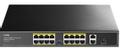 CUDY FS1018PS1 16-Port 10/100M PoE+ Switch 2 Gigabit Uplink 1 SFP Port 200W