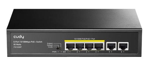 CUDY FS1006P 6-Port 10/100M PoE+ Switch 60W (FS1006P)