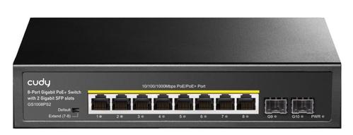 CUDY GS1008PS2 PoE+ Switch 8-10 Gigabit ports, 2-1000 BASE-X SFP Slot, 120W Internal (GS1008PS2)