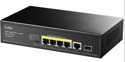 CUDY GS1005PTS1 5-Port Gigabit PoE+ Switch 1 SFP Port 120W (GS1005PTS1)