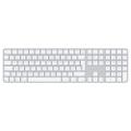 APPLE MAGIC KBD TCH ID NUM KPAD MAC MD SILICON NORWEGIAN WHITE KEYS WRLS