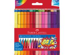 FABER-CASTELL Fiberpenna FABER neon och pastell 30/fp