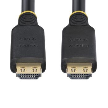 STARTECH High Speed - HDMI-kabel - HDMI hane till HDMI hane - skärmad - svart - 4K60Hz stöd, 1440p (UWQHD) stöd 144Hz, 1080p stöd 240 Hz, halogenfri,  aktiv (HDMI2-CABLE-GRIP-15M)