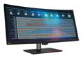 LENOVO ThinkVision P40w-20 - LED-monitor - gebogen - 40" (39.7" zichtbaar) - 5120 x 2160 WUHD @ 75 Hz - IPS - 300 cd/m˛ - 1000:1 - 4 ms - 2xThunderbolt 4, DisplayPort, HDMI - ravenzwart - voor ThinkCentre M9