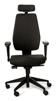 KENSON Jonatan Kontorstol (sort) Behagelig og lett kontorstol med allsidige justeringer (KAS83330)