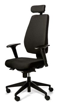 KENSON Jonatan Kontorstol (sort) Behagelig og lett kontorstol med allsidige justeringer (KAS83330)