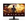 AOC C Gaming Q27G42XE - LED monitor - gaming - 27" - 2560 x 1440 QHD @ 180 Hz - Fast IPS - 300 cd/m² - 1000:1 - HDR10 - 0.5 ms - 2xHDMI, DisplayPort - speakers - black, red (Q27G42XE)