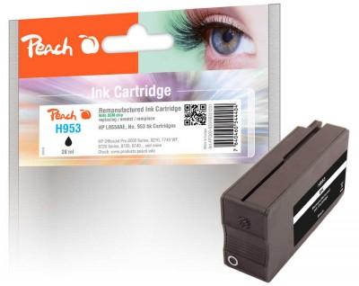PEACH Patrone HP Nr.953 black mit OEM Chip remanufactured (PI300-920)