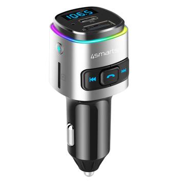 4smarts Bluetooth FM Transmitter with Car Charger/ Hands-free/ Multimedia-In (456201)
