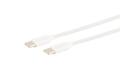 OEM Kabel USB, C(St) => C(St),  0,5m, USB2.0, weiss, TPE, PD up to 60W,
