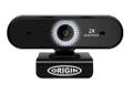 ORIGIN STORAGE USB 2K Full HD webcam 5 MP 2592 x 1944 Pixels USB 2.0 Zwart