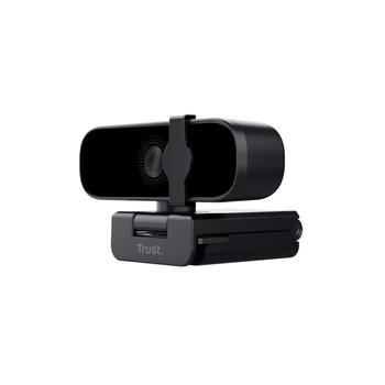 TRUST Tanor 1080p Full HD Webcam Full HD-webbkamera med 1080p-upplösning för tydliga videosamtal. (25548)