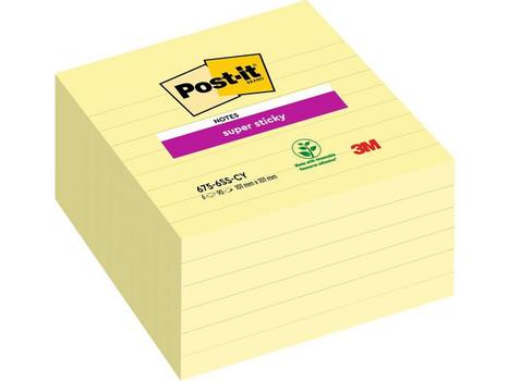 POST-IT Notatblokk POST-IT SSN 101x101lj CY (6) (7100234642)