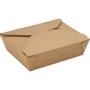 _ Takeaway boks, ABENA, 15x12x4,8cm, 1100 ml, brun, kraft/PE