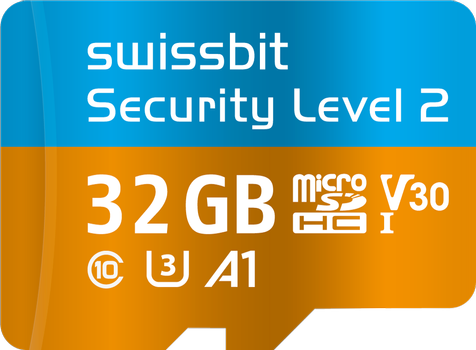 SWISSBIT Security Upgrade Kit Secure microSDHC / SDXC Memory Card PS-66u | 32 GB (SFSD032GN1PT1TB-I-6F-02P-SW8)