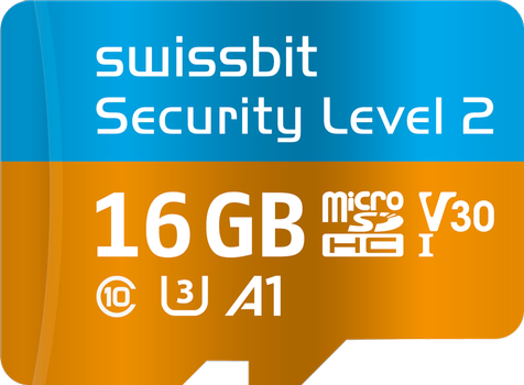 SWISSBIT Security Upgrade Kit Secure microSDHC / SDXC Memory Card PS-66u | 16 GB (SFSD016GN1PT1TB-I-5E-02P-SW8)