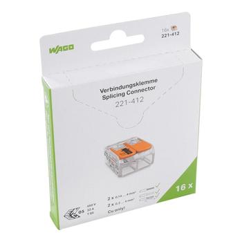 WAGO Serie 221 - 2*4mm (16 Stück Retail) (221-412/995-016)