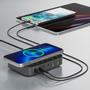 4smarts 7in1 GaN Charging Station 100W with Wireless charging, black