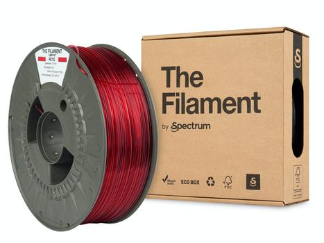 SPECTRUM The Filament · PETG · TRANSPARENT RED · 1.75mm · 1kg (TF-24028)