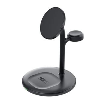 Green Cell Greencell 3-in-1 MagSafe Inductive Charger for iPhone, Apple Watch, AirPods (MSST-GC-3IN1-B)