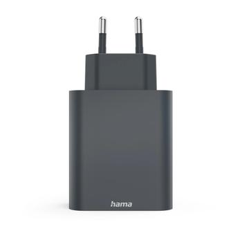 HAMA Schnellladegerät PD     65W 2xUSB-C/ 1xUSB-A,  anthrazit 86445 (86445)
