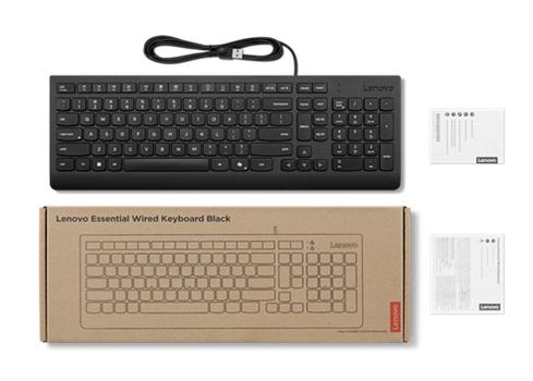 LENOVO ESSENTIAL WIRED KEYBOARD AI DANISH (159) PERP (4Y41R64642)
