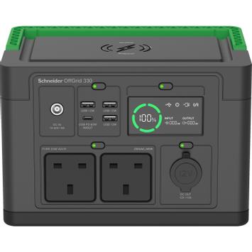 APC SCHNEIDER OFFGRID PORTABLE PWR STATION 330 332WH LI-ION 2 UK SW ACCS (PPS330-UK)