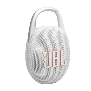 JBL Clip 5 - Högtalare - för bärbar användning - trådlös - Bluetooth - Appkontrollerad - 7 Watt - vit (JBLCLIP5WHT)